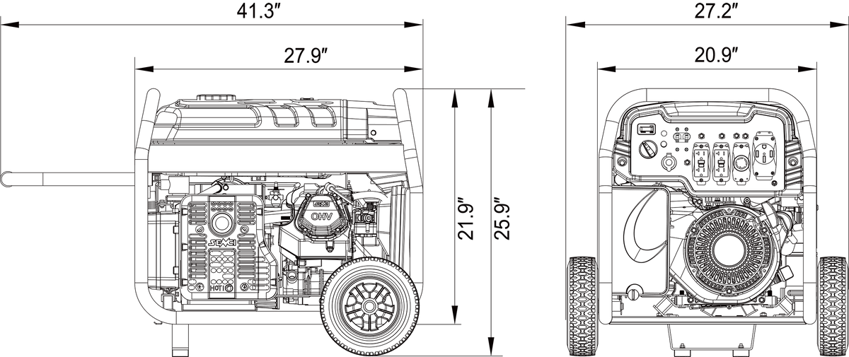 SUA12000EDP Dual Fuel Generator