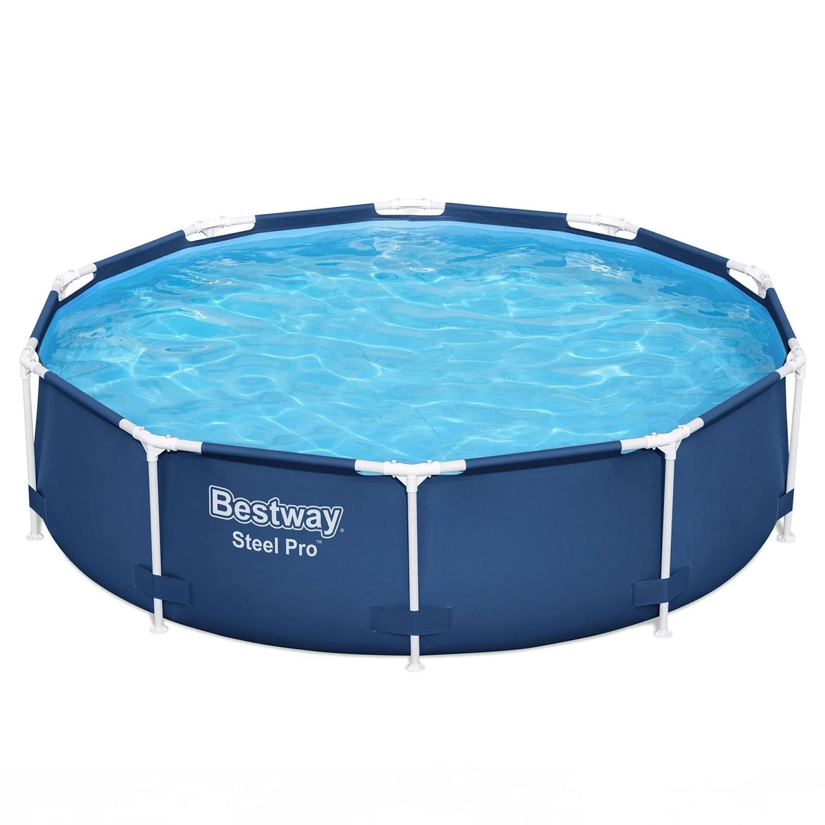 Bestway Steel Pro 10’x30″ Round Above Ground Swimming Pool Set with Filter Pump