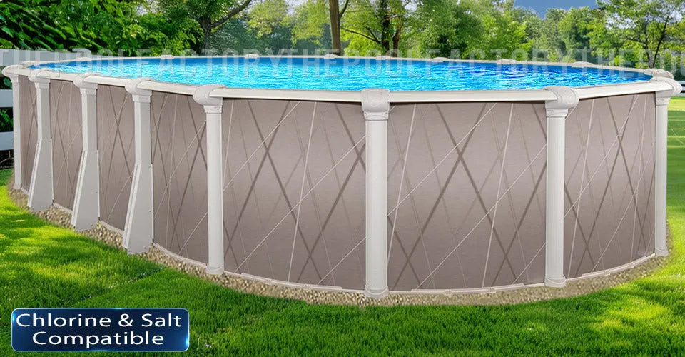 18’x40’x52″ Saltwater 5000 Lazer Oval Pool