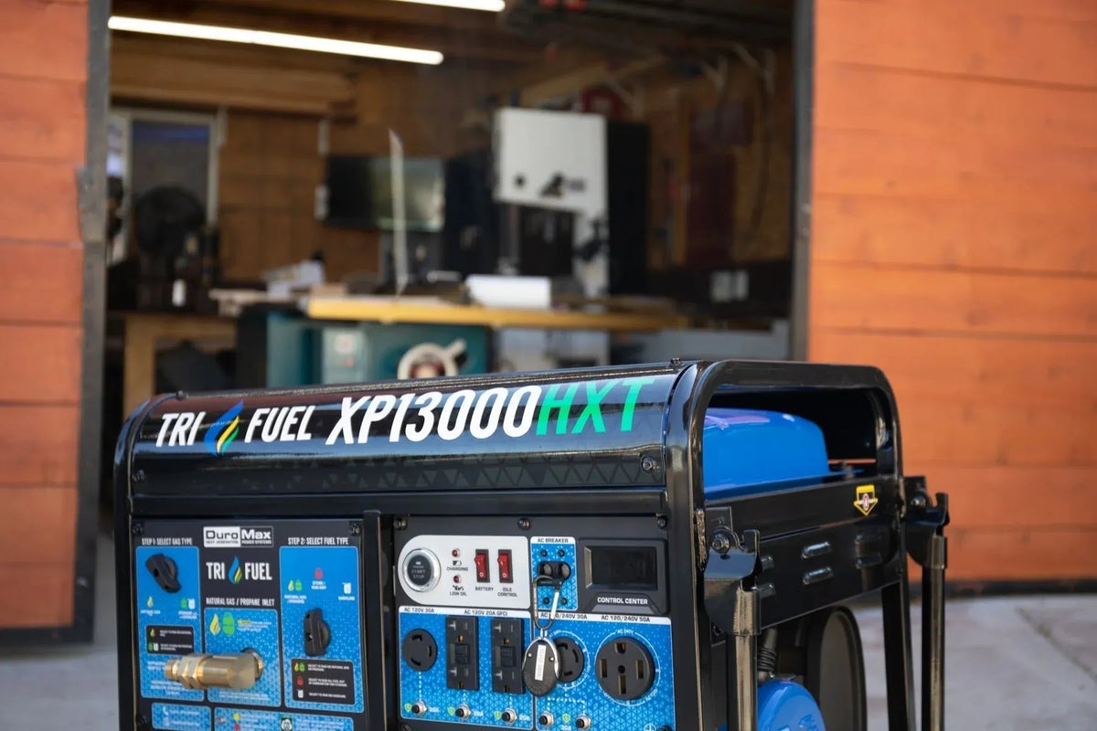 DuroMax 13000 Watt, Tri Fuel Portable Generator, w/ CO Alert