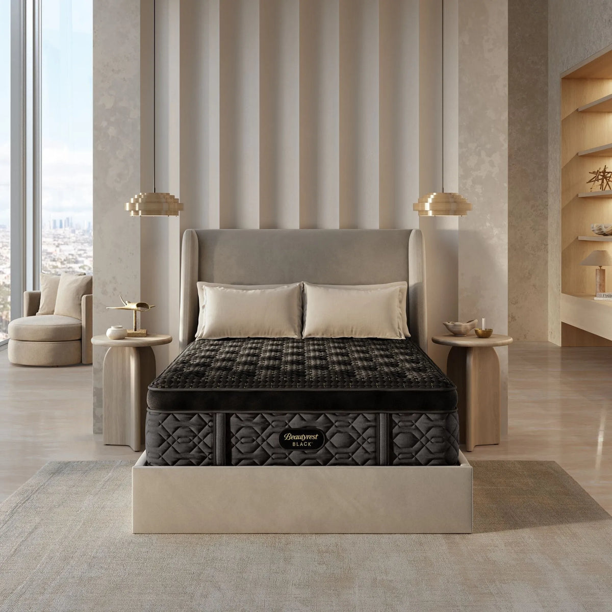 Beautyrest Black® Series Four 17.25″ Plush Pillow Top Mattress