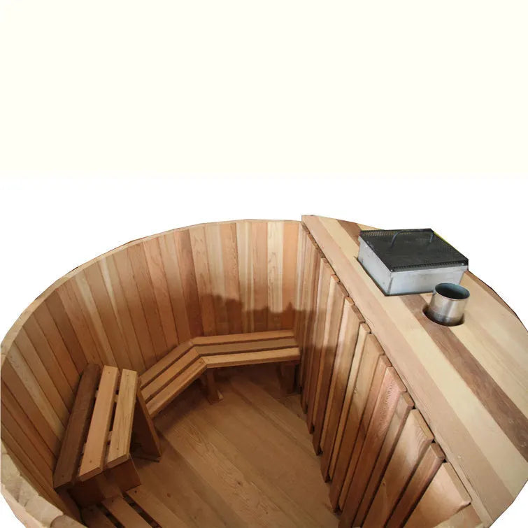 Anyi 0 Volt 2 – Person Cylinder Wood Fired Hot Tub