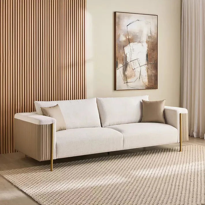 Allecia 4-Seater Fabric Sofa