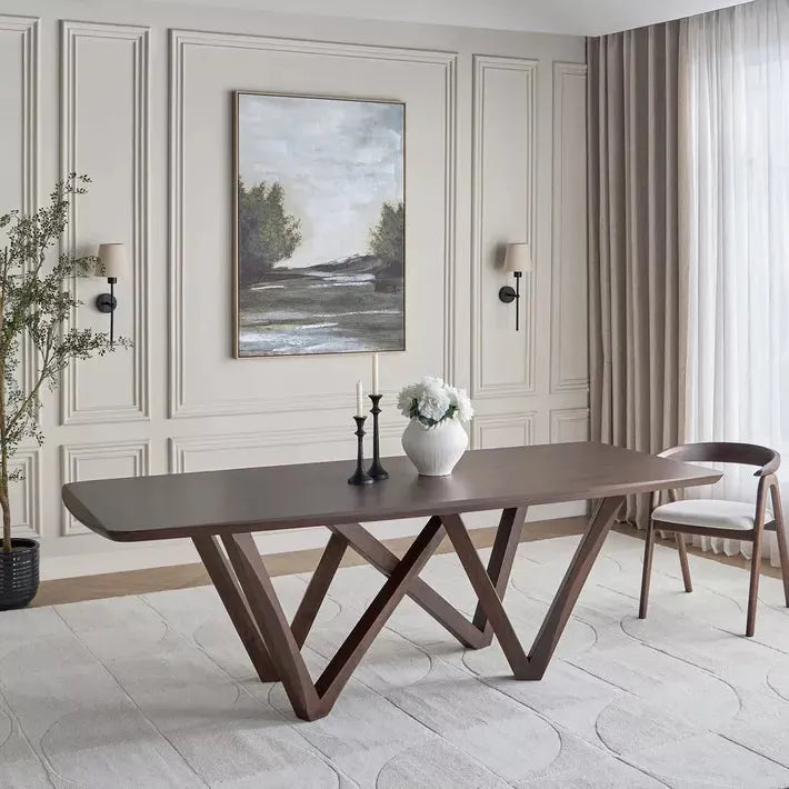 Edmonton 8-Seater Wooden Top Dining Table