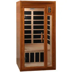 Dynamic Sauna Barcelona 1-2-person Low EMF (Under 8MG) FAR Infrared Sauna (Canadian Hemlock)