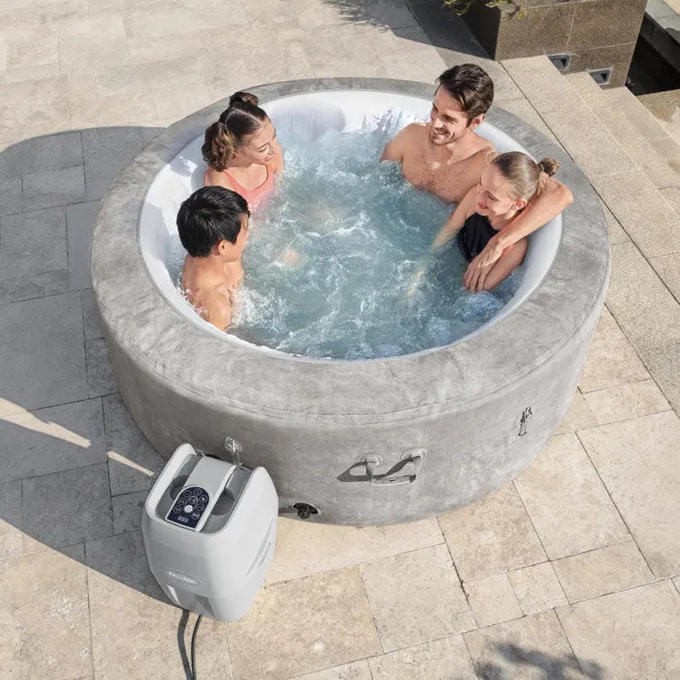 Bestway Zurich SaluSpa 2-4 Person Inflatable Round Hot Tub with 120 AirJets