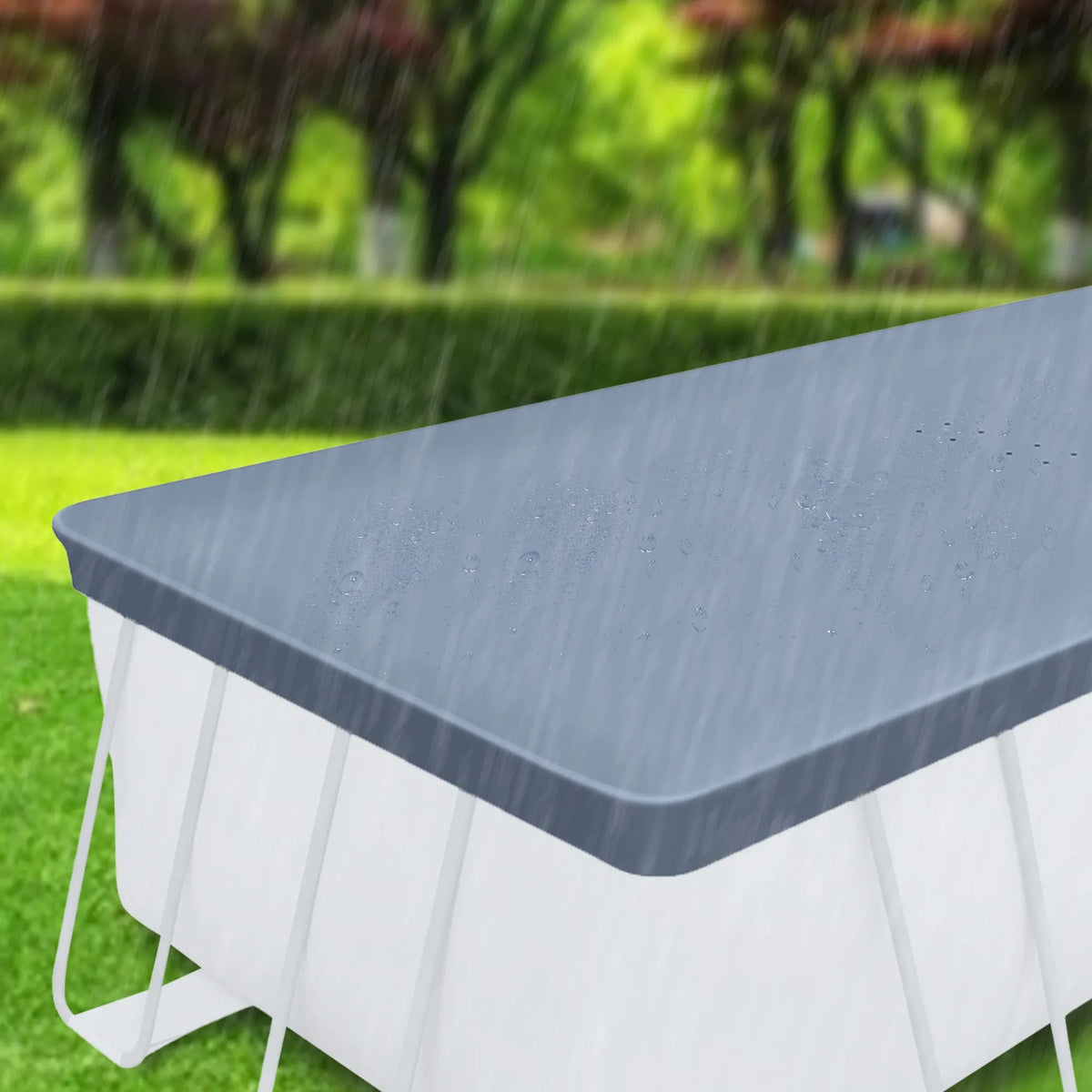 Funsicle 18’x9’x52″ Oasis Rectangular Swimming Pool Set with 18′ Cover