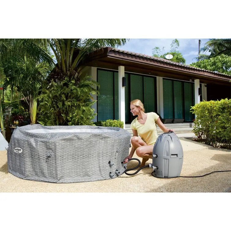 Bestway Saluspa Airjet 6 Person Inflatable Hot Tub Spa with Chemical Treatment