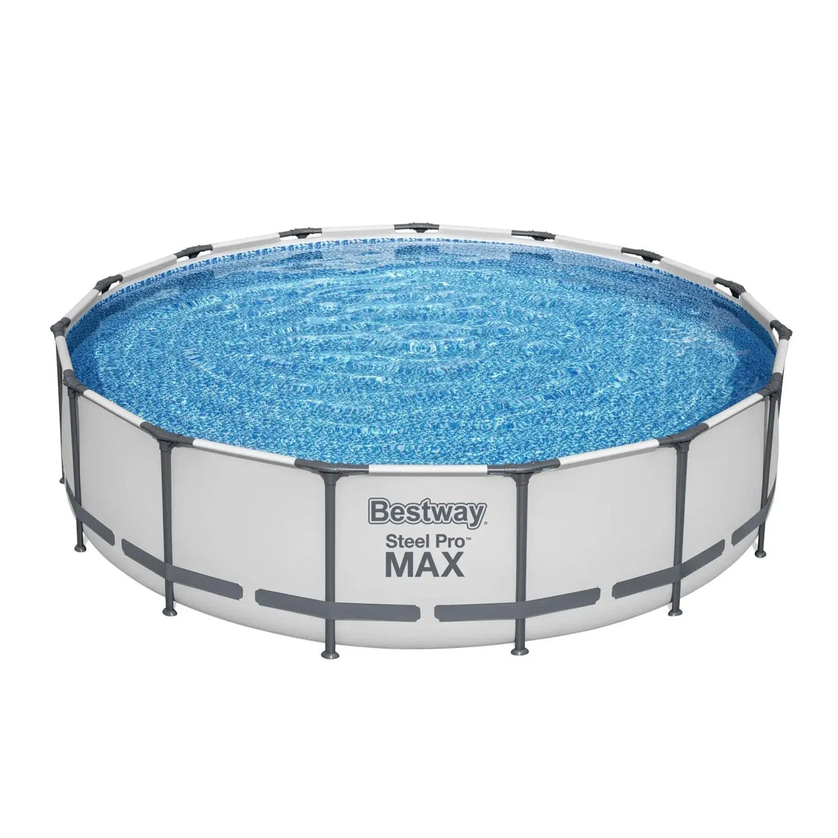 Bestway Steel Pro MAX 15’x42″ Round Above Ground Swimming Pool with Pump & Cover