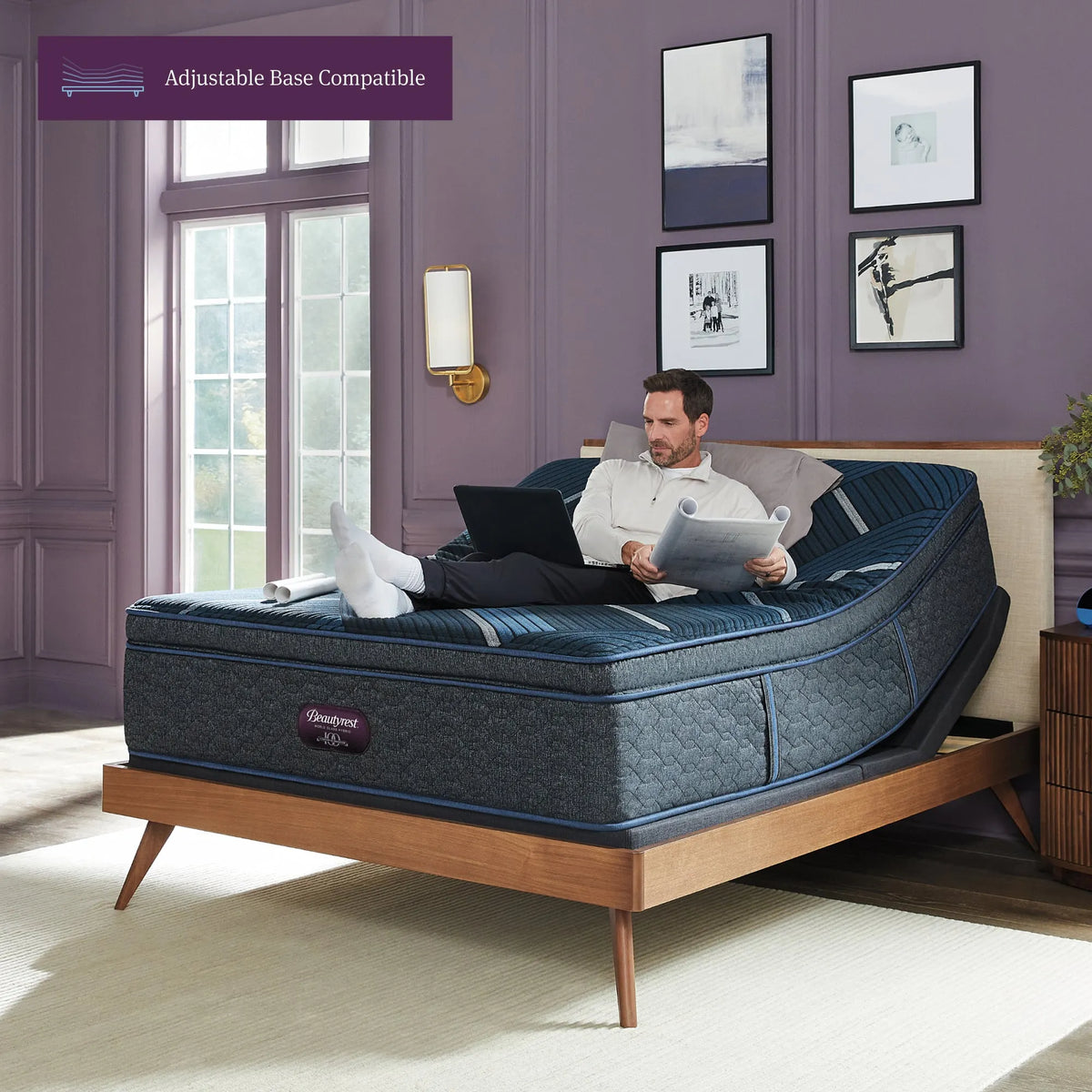 Beautyrest World Class Hybrid Level Four Plush 13.5″ Mattress