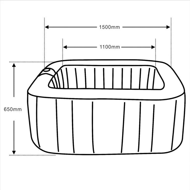 Aleko 130 – Jet Inflatable Hot Tub