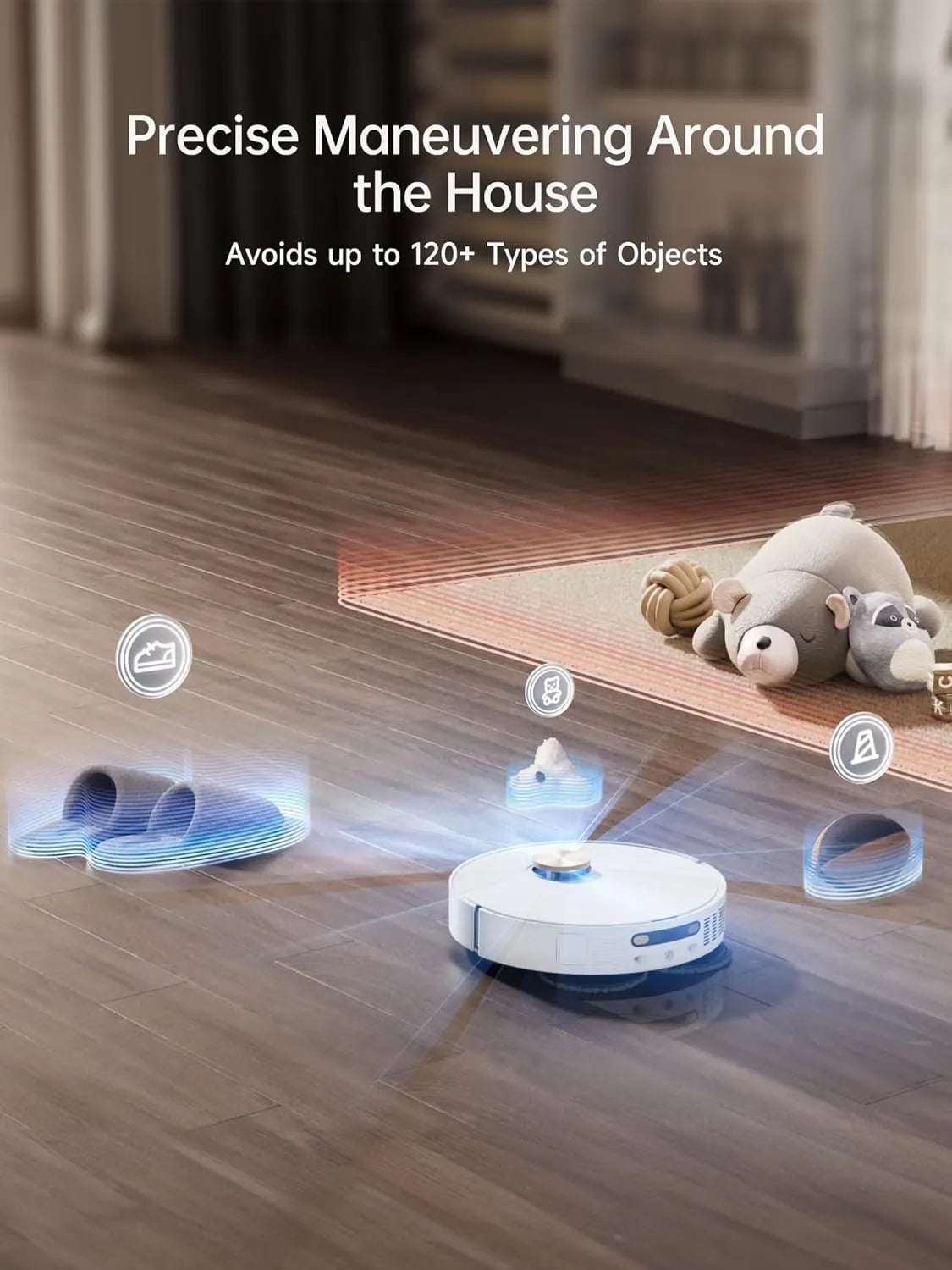 Dreame X40 Ultra Robot Vacuum with 12,000Pa Suction, Liftable Mop, Self-Cleaning & Auto-Empty