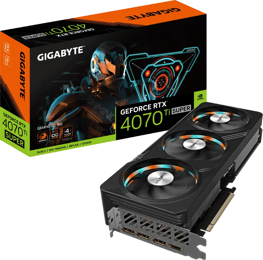 Gigabyte GeForce RTX 4070 Ti Super Gaming OC HDMI 3xDP 16GB