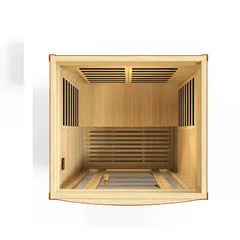 Dynamic Sauna San Marino 2-person Low EMF (Under 8MG) FAR Infrared Sauna (Canadian Hemlock)